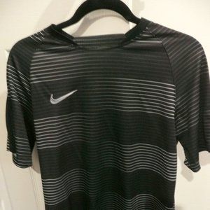 vintage men's adidad soceer, activewear shirt black size L